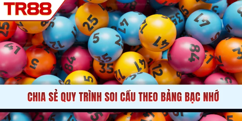 Chia sẻ quy trình soi cầu theo bảng bạc nhớ
