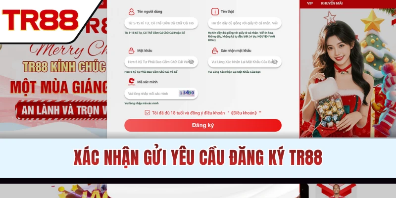 Xác nhận hoàn tất đăng ký TR88